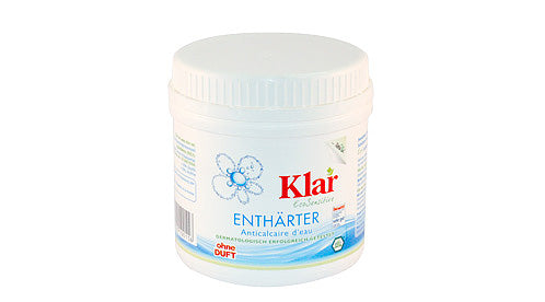 Dose mit Aufschrift Wasser-Enthärter